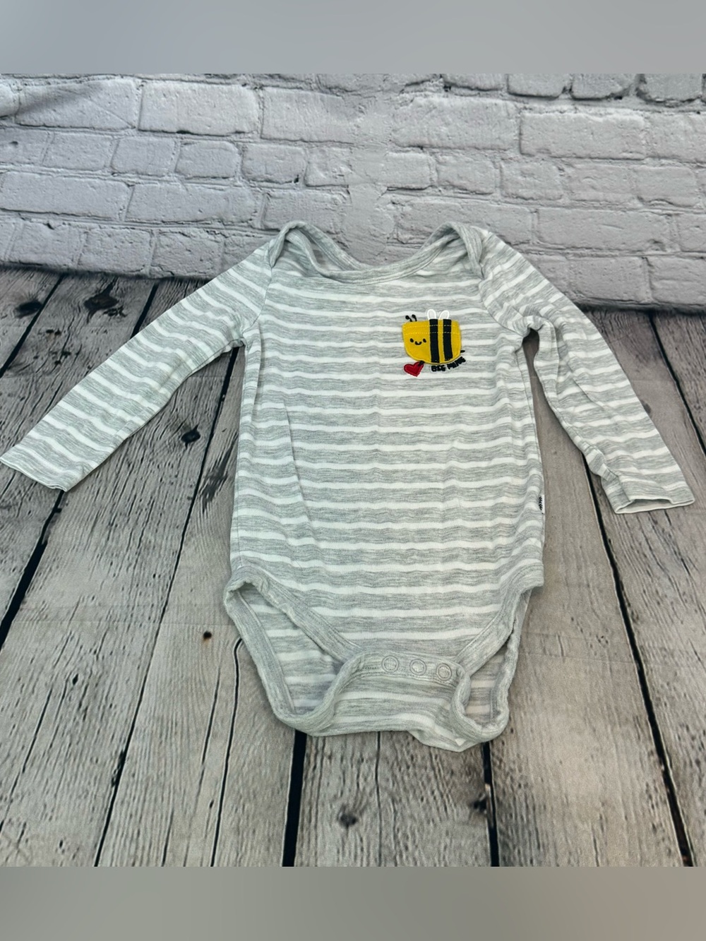 Little Sleepies Bee Bamboo Striped Bodysuit